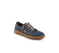 Pavers Loretta Leather Trainers In Navy Navy 6
