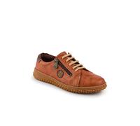 Pavers Women's Loretta Leather Trainers in Tan | Size: 6 Pavers Tan 6