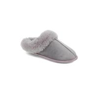 Pavers Memory Foam Mule Slippers - Grey Size 5