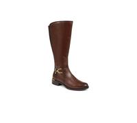 Pavers Women's Metal-Detailed Long Boots in Tan | Size: 5