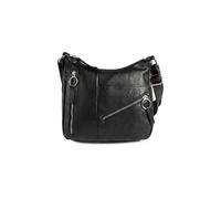 Pavers Women's Multi Zip Adjustable Strap Crossbody Bag in Black