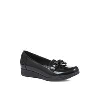 Pavers Women's Patent Loafers in Jet Black | Size: 5 Pavers Jet Black 5