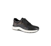 Pavers Women's Relife Flexible Zip & Lace Trainers in Black | Size: 8