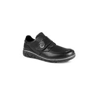 Pavers Women's Relife Wide Fit Touch Fasten Monk Shoes in Black | Size: 6