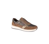Pavers Women's Relife Zip & Lace Up Trainers in Brown | Size: 6 Pavers Brown 6