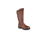Pavers Women's Relife Zip Up Calf Length Boots in Brown | Size: 4