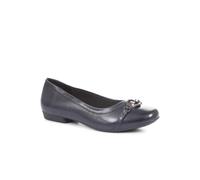 Pavers Women's Slip-On Ballerina Pumps in Navy | Size: 6 Pavers Navy 6