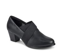 Smart Elasticated Block Heel Shoes - Black Size 5