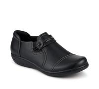 Pavers Women's Smart Elasticated Slip-On Shoes in Black | Size: 8 Pavers Black 8
