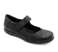 Pavers Women's Smart Leather Mary Janes in Black | Size: 5 Pavers Black 5