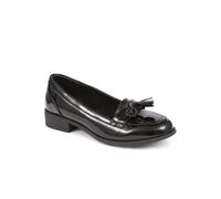Pavers Women's Smart Patent Loafers in Jet Black | Size: 5