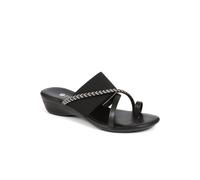 Pavers Smart Toe Post Sandals - Black Size 7