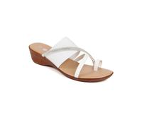 Pavers Women's Smart Toe Post Sandals in White | Size: 6 Pavers White 6