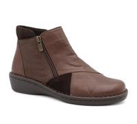 Pavers Womens Smart Zip Up Leather Ankle Boots | Autumn Winter Collection | Zip