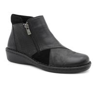 Pavers Womens Smart Zip Up Leather Ankle Boots | Autumn Winter Collection | Zip