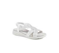 Pavers Women's Stretch Fit Embellished Daily Sandals in White | Size: 6 Pavers White 6