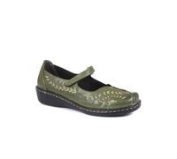 Pavers Touch-Fasten Mary Janes - Khaki Size 6