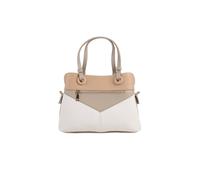 Pavers Women's Tri Toned Structed Tote Bag in Cream Pavers Cream