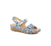 Pavers Women's Triple Adjustable Fit Sandals in Blue | Size: 8 Pavers Blue 8