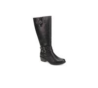 Pavers Women's Triple-Buckled Long Boots in Black | Size: 3