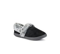 Pavers Women's Warm-Lined Memory Foam Slippers in Black | Size: 8 Pavers Black 8