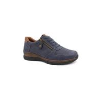 Pavers Women's Wide Fit Casual Zip & Lace Shoes in Navy | Size: 7