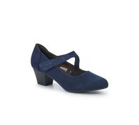 Pavers Wide fit Cone Heeled Mary Janes - Navy Size 6