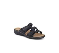 Pavers Wide Fit Fully Adjustable Mules - Black Size 5