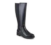 Pavers Womens Wide Fit Leather Elasticated Long Boots | Autumn Winter Collection | Boot | Block