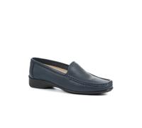Pavers Smart Leather Loafers - Navy Size 7