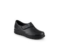 Pavers Women's Wide Fit Leather Touch-Fasten Monk Shoes in Black | Size: 8 Pavers Black 8