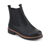 Pavers Wide Fit Slip On Boots With Side Zip - Black Size 4
