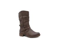 Pavers Women's Wide Fit Slouch Calf Length Boots in Brown | Size: 4