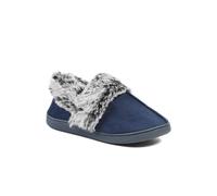 Pavers Wide Fit Soft Full Slippers - Navy Size 5