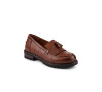 Pavers Wide Fit Tasselled Moccasins - Tan Size 4