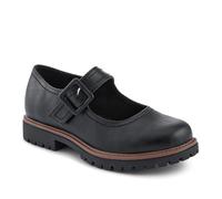 Pavers Wide Fit Touch-Fasten Chunky Mary Janes - Black Size 9
