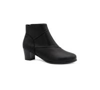 Pavers Women's Wide Fit Warm Lined Stacked Heel Ankle Boots in Black | Size: 7