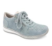 Pavers Womens Zip & Lace Fashionable Trainers Denim Size 8