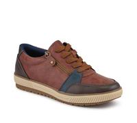 Zip & Lace Multi-Tone Trainers - Tan Multi Size 6