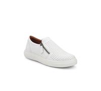 Pavers Women's Zipped Slip-On Trainers in White | Size: 5 Pavers White 5