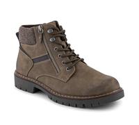Pavers Zip & Lace Casual Boots - Khaki Size 10