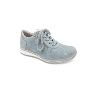 Zip & Lace Fashionable Trainers - Denim Size 7