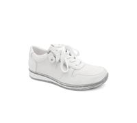 Zip & Lace Fashionable Trainers - White Size 6