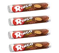 Pavesi:"Ringo" Cocoa Biscuits portions with 18 Biscuits - 5.82 Oz (165g) Pack of 4