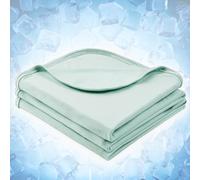 PAVILIA Cooling Blanket for Hot Sleepers, Arc-Chill Cooling Throw, Lightweight Cold Summer Blanket for Night Sweats & Hot Flashes, Breathable Cool to Touch for Couch Bed, Teal Green, 60x80inch, Twin