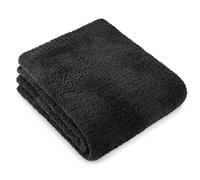 PAVILIA Super Soft Throw Blanket for Couch, Fluffy Cozy Lightweight Black Blanket, Large Fuzzy Warm Knit Blanket for Bed Sofa, 60x80