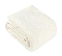 PAVILIA Super Soft Throw Blanket for Couch, Fluffy Cozy Lightweight Cream Blanket, Large Fuzzy Warm Knit Blanket for Bed Sofa, Beige, 60x80