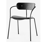 Pavilion AV2 Armchair Armrest Chair AndTradition Black oak / armrest