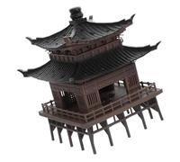 Pavilion Figurine for Aquarium Decor and Zen Gardens Plastic Ornament