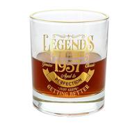 Pavilion Gift Company - 1957-8 Oz Old Fashioned Rocks Glass Drinkware Cup Birthday Milestone Party Birth Year